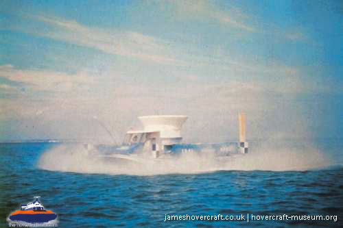 SRN1 world record cross-channel attempt -   (The <a href='http://www.hovercraft-museum.org/' target='_blank'>Hovercraft Museum Trust</a>).